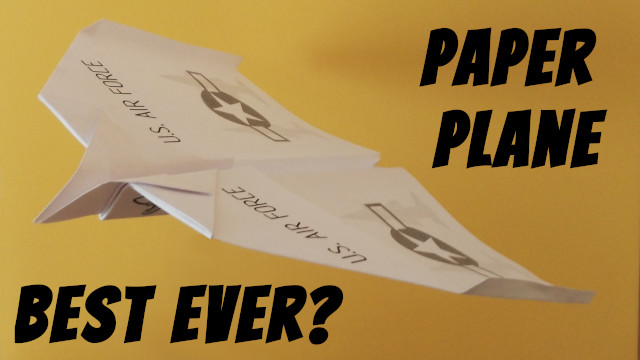 How To Make A Paper Airplane Glider